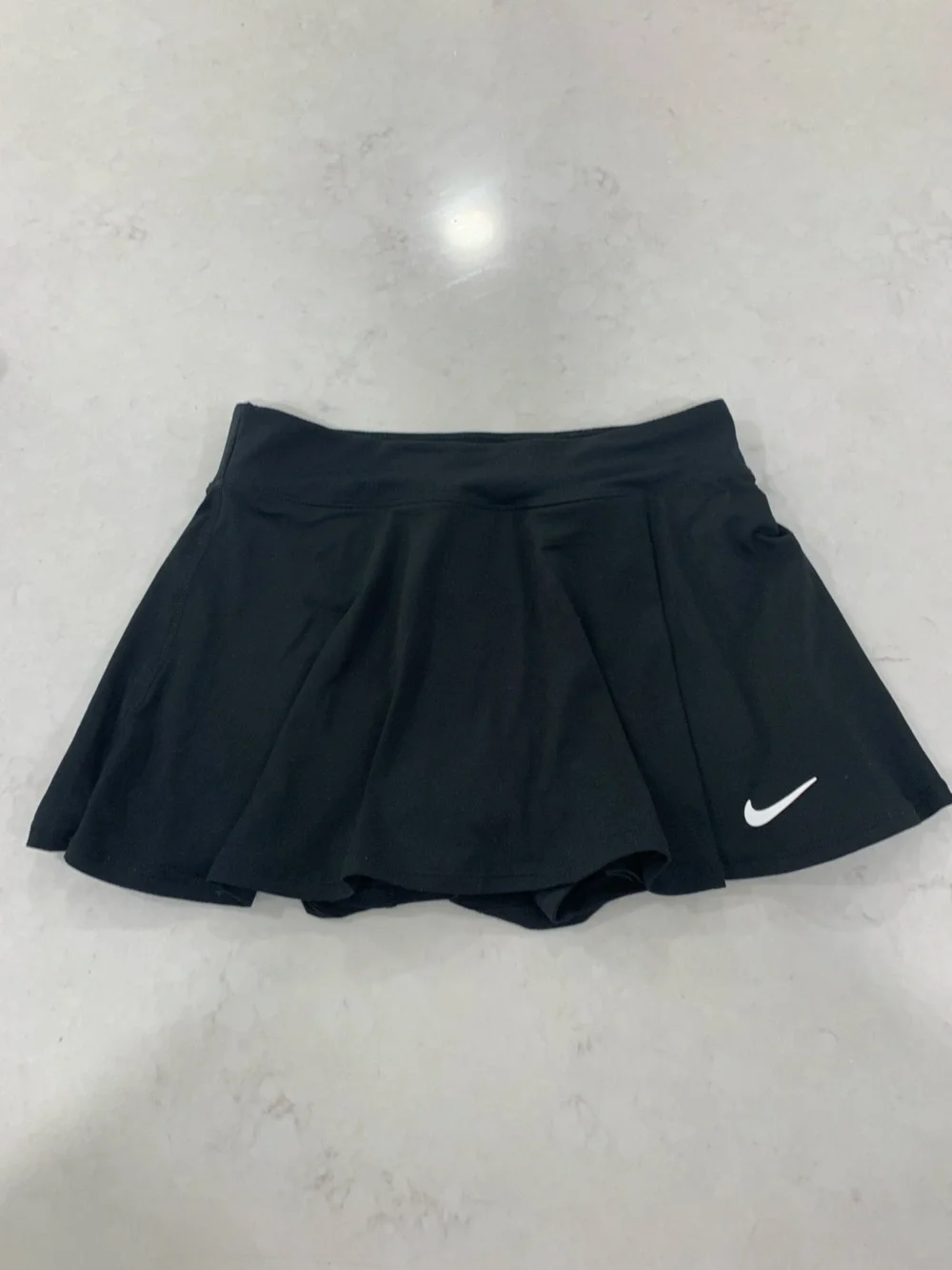 Nike Black Women's Tennis Skort with White Swoosh